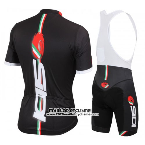 2014 Maillot Ciclismo Castelli SIDI Rouge et Noir Manches Courtes et Cuissard